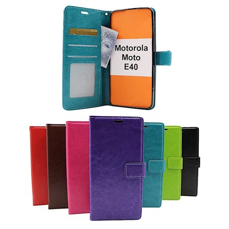 Crazy Horse Wallet Motorola Moto E40