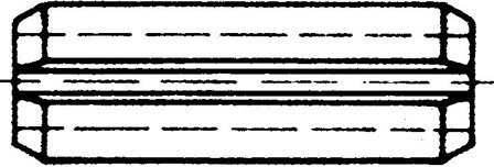 Arvid Nilsson 89520040 Rørpinne 20 mm DIN 1481 (ISO 8752) 20 x 40 mm, 25-pakning, Innfesting