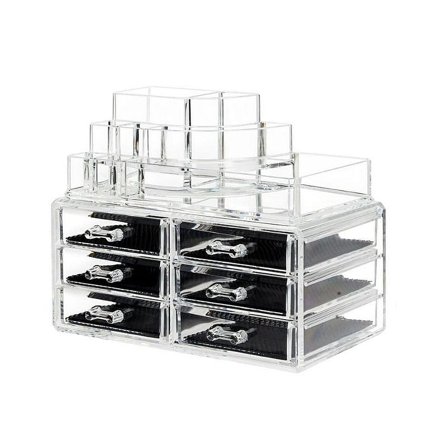 UNIQ Makeup Organizer Transparent, Tøj & Bolig, Tilbehør, Makeupopbevaring