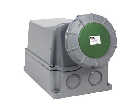 Garo UIV 3125-2 S + RU Stikkontakt IP67, 4-polet 125 A Grønn, 2 h, Stikkontakter & kabler
