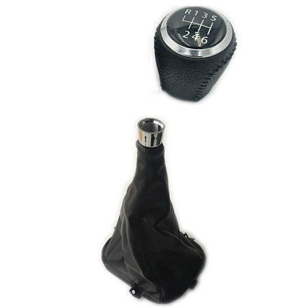 5/6 Växlad Läder för Great Wall Hover H5 Bil Växelspakskragar Växelspak Dammskydd Anti-damm Skydd 2010 2011 2012-6 växlad 1par