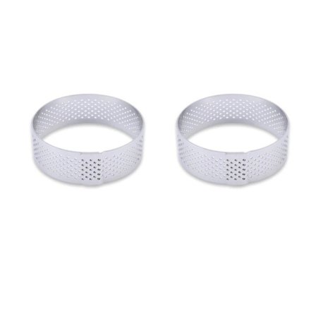 Rustfritt stål Terte Mugg Ring Tartlet Kake Mousse Mopper Cookies Pay Circle Cutter