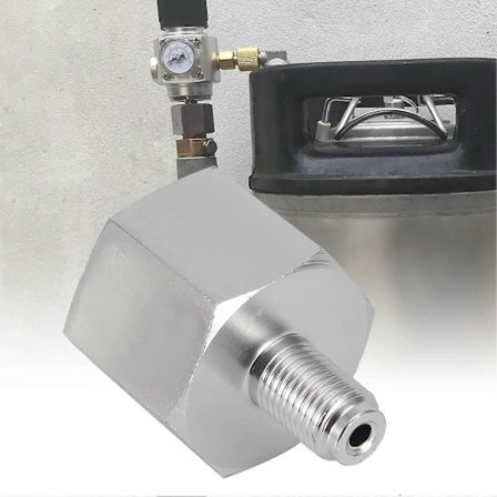 Mini CO2 Regulator Adapter til Hjemmebrygget Øl Corny Keg 3/8-24UNF til 6ACME-6G