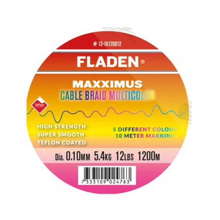 Fladen Maxximus Cable Braid Multicolor 1200m - 0.20mm