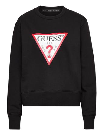 Cn Original Fleece Sweatshirt Trøje Sort GUESS Jeans