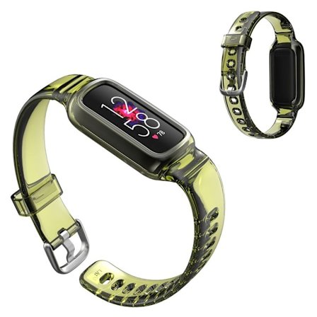 Fitbit Luxe genomskinligt klockarmband i unik stil - Gul