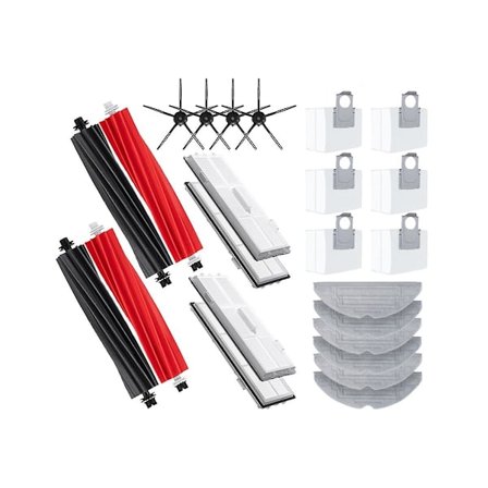 Kompatibel med S8 Pro Ultra Robot Vakuum Dubbel Huvudsidoborste Hepa Filter Mopp Dukar Dammpåse Reservdel Repla