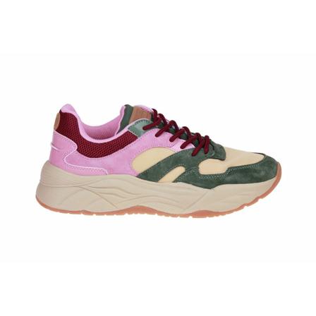 Scotch & Soda, Scotch & Soda Celest Groen-Multi Sneaker Groen, Dames, Maat:38 EU