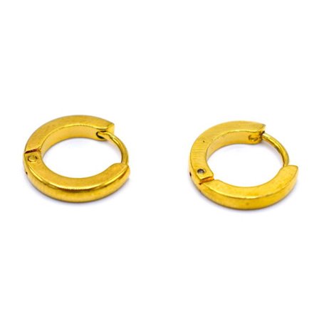 Guldfärgade ring örhängen