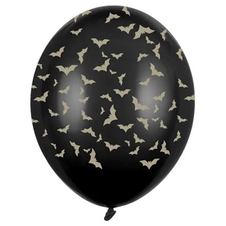 Ballonger Fladdermöss Svart 6-pack