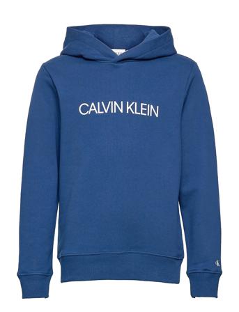 Institutional Logo Hoodie Hoodie Trøje Blå Calvin Klein