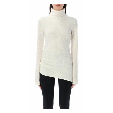 Helmut Lang, Women& Clothing Knitwear Ivory Ss 23 Wit, Dames, Maat:S