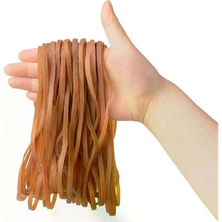 Gummistrikk, 50 stk Sterke, kraftige elastiske søppelsekkbånd