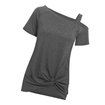 Dam T-shirt Kall Axel Kortärmad Twisted Cotton