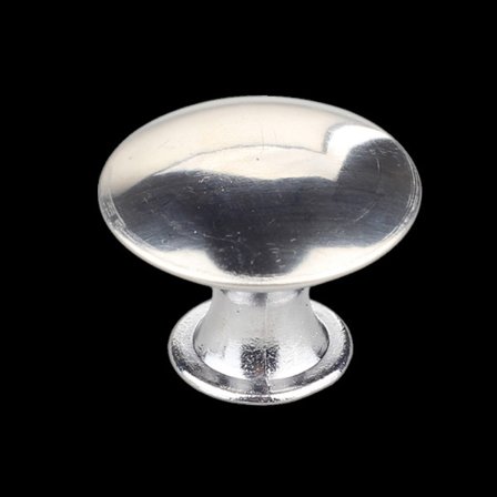 Silver Knobs för kökslådor Handtag Rund svamp skåpknopp