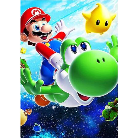Super Mario 5D Diamantmaleri Sæt til Voksne (30x40cm), DIY Fuld