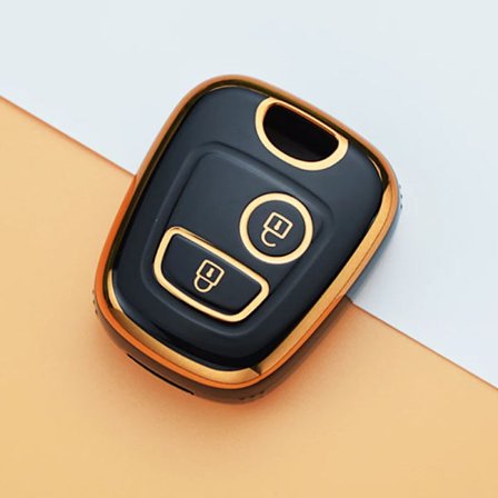 Til Peugeot 107 206 207 307 Til Citroen C1 C2 C3 C4 Picasso Til Toyota Aygo TPU Bil Fjernbetjening Nøgle Etui Cover Shell Fob Nøglering