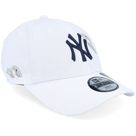 New Era - MLB Vit adjustable Keps - Kids New York Yankees Recy Child Icon 9FORTY White Adjustable @ Hatstore
