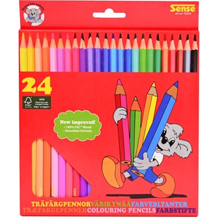 Sense Träfärgpennor 24-P Fsc