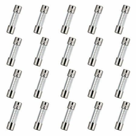 250V 20 stk 5x20mm Treg Glassikring 10A 250V 0.2 x 0.78 tommer Tidsforsinkelsessikring