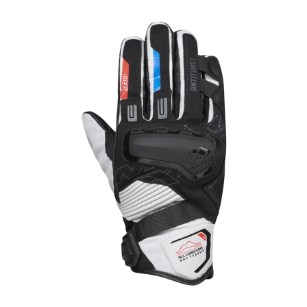 Mănuși Moto Ixon MS SKEID negru/gri/roșu M