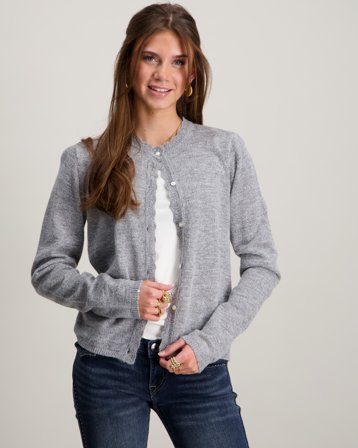 Sofie Schnoor Cardigan Gris Pulls Fille - Kids Brand Store