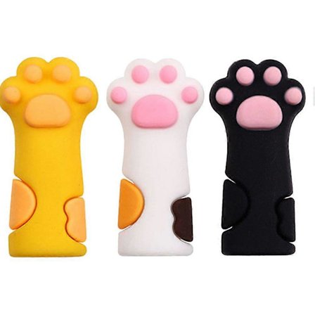 3 st Silikon Nageltångskydd Katt Tass Nagelsax Skyddande Hölje