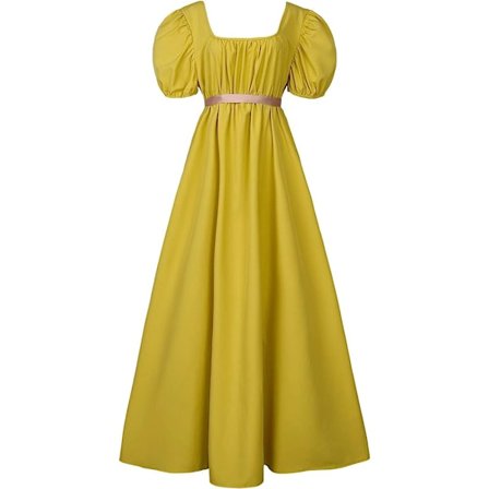 Regency Klänningar för kvinnor med satäng skärp