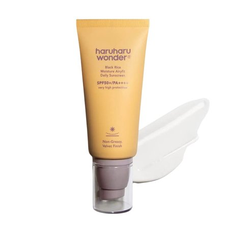 HaruHaru Wonder Black Rice Moisture Airyfit Sunscreen SPF 50+, Skincare, Solcreme, Solcreme Til Ansigtet