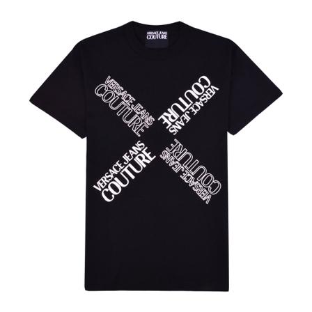 Versace Jeans Couture, T-shirt Zwart, Heren, Maat:L