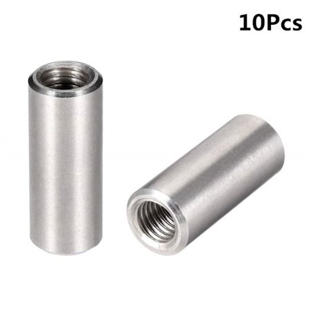 10 stk. runde koblingsmuttere M8X30MM