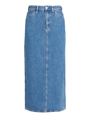 Trouser Pocket Maxi Skirt Blue Calvin Klein Jeans