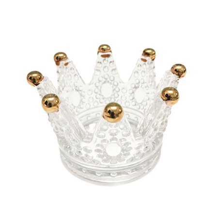 Beauty Blender Hållare Makeup Svamp Hållare Crown Glasvaror Stativ