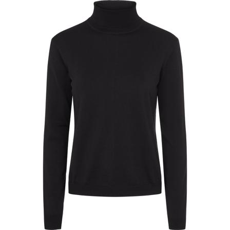 Sand Trish Turtleneck Sort, Dame Rullekraver