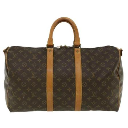 Louis Vuitton Vintage, Pre-owned Canvas travel-bags Bruin, Dames, Maat:ONE Size,leer
