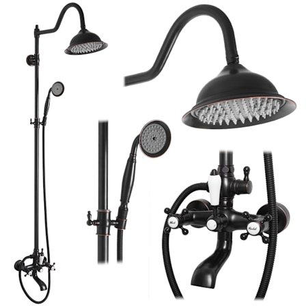 Duschset REA BERGAMO SORT PATINERET