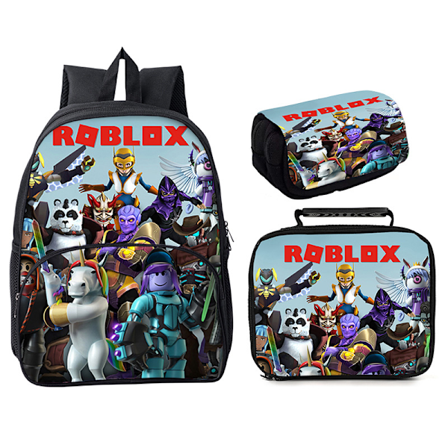 Roblox 3-delad Roblox 16" rund väska Style 9