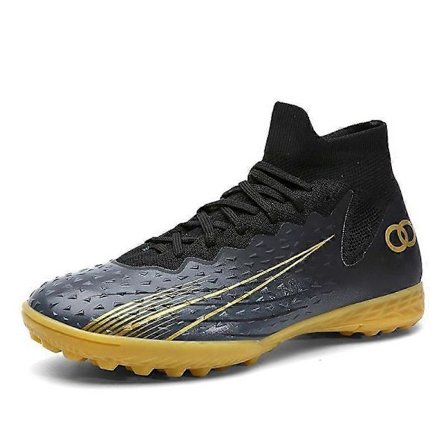 Unisex Voksen AG Fodboldstøvler - Stødabsorberende Indendørs Fodboldsko med Skridsikker Læderoverdel til Træning og Kampe