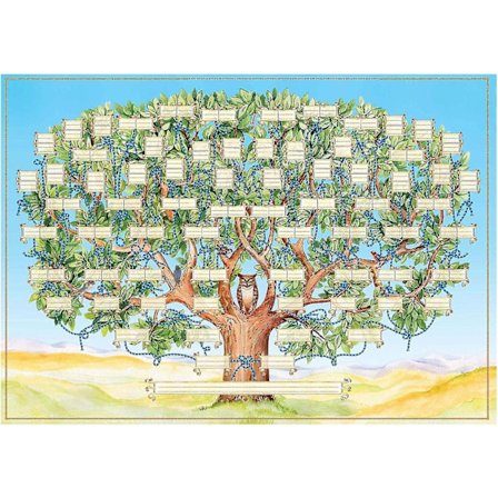 /EA/ Familjeträdskarta att fylla i, 6 generationers släktträdsposter tom ifyllbar släktträd, 40x60 cm familjeträdskarta släktforskning