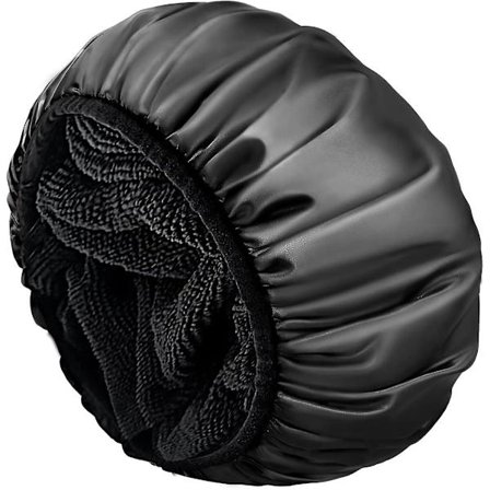 Duschmössa, Oversized Triple Dryer Damduschmössa Mikrofiber Terry Cloth Silky Satin, Vattentät Återanvändbar Duschmössa För Långt Hår