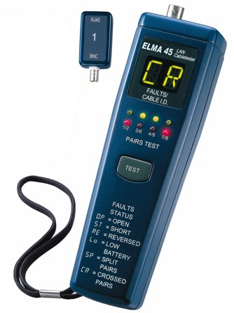 Elma 45 Lan Nätverkstestare, Mätinstrument