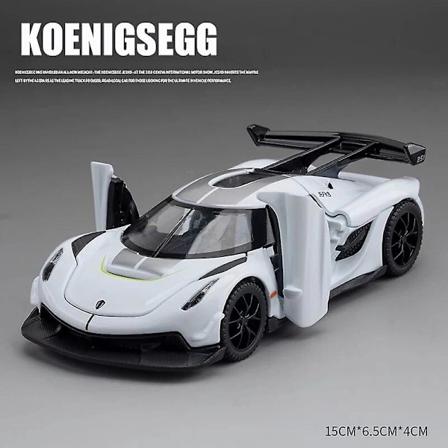 1:32 Koenigsegg Jesko Superauto Metallivalu Die Cast Leluautomalli Ääni Ja Valo Vetopalautus Lasten Lelukokoelmat Syntymäpäivälahja White