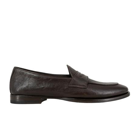 Tagliatore, Moccasin Hammered Leather Bruin, Heren, Maat:40 EU
