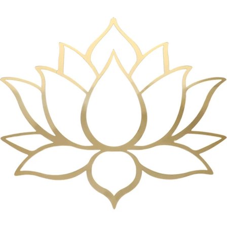 Lotus Klistremerke Rom Veggdekor Soverom Dekorativt Klistremerke Selvklebende Blomsterklistremerke