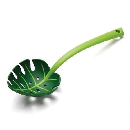 Grønn blad sil Turtle blad skje