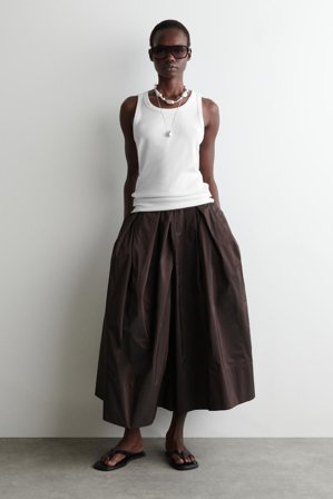 COS Women's Ribbed Tank Top in White