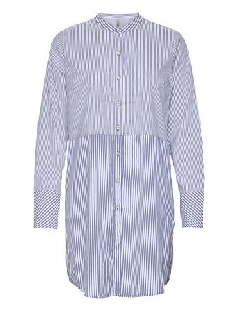 Cuabigail Long Shirt Kort Kjole Blå Culture