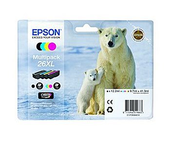 Epson Polar Bear Ink 26 XL Multipack - Claria Premium Ink - Ink 26 XL