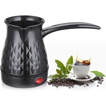 Tyrkisk kaffekoker mini i tyrkisk liten størrelse for hjemmet Arabisk kaffekoker greca anti-skålding Tyrkisk kaffekoker induksjon, 500 ml-FM-