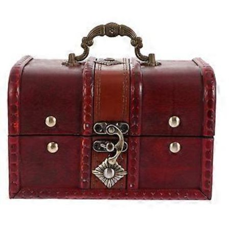 Förvaringslåda i trä i europeisk stil Smyckeskrin Presentförvaringsbehållare